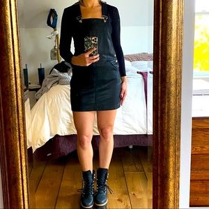 Vegan Leather Jumper